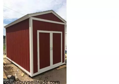 8x12 hand built wood shed for sale